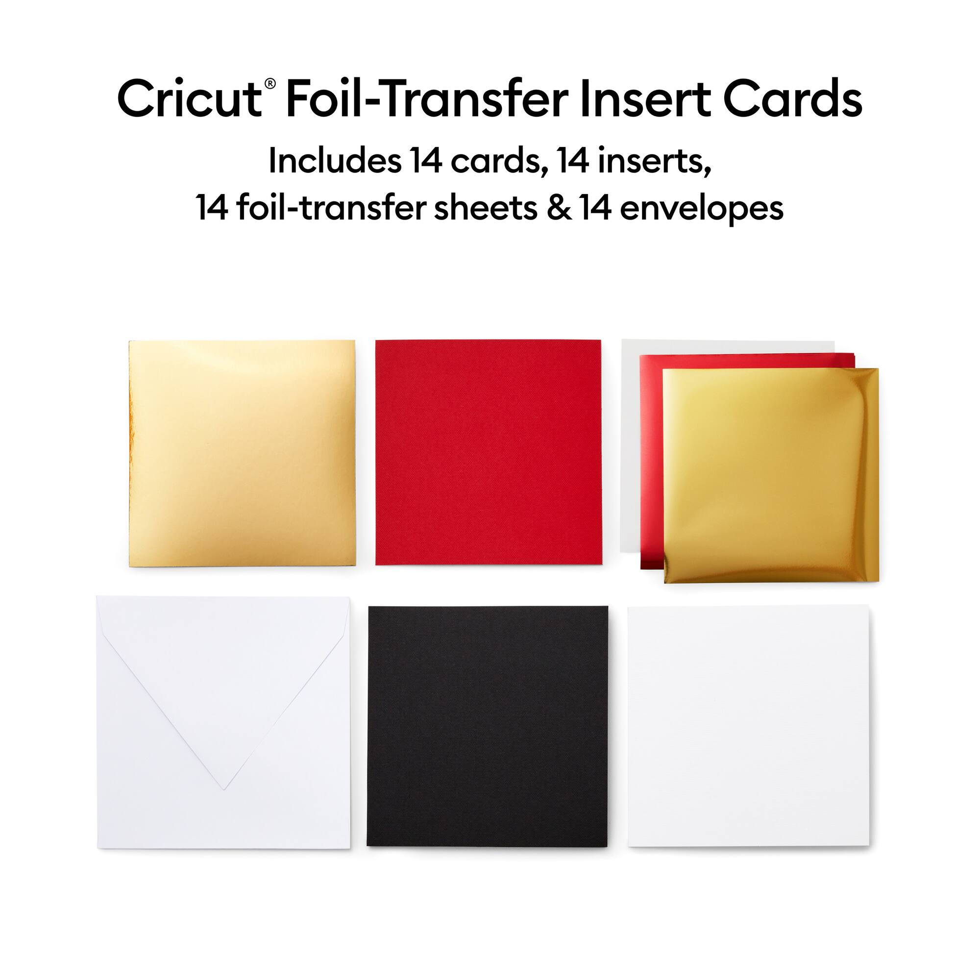 Cricut® S40 Foil Transfer Insert Cards, Royal Flush Sampler